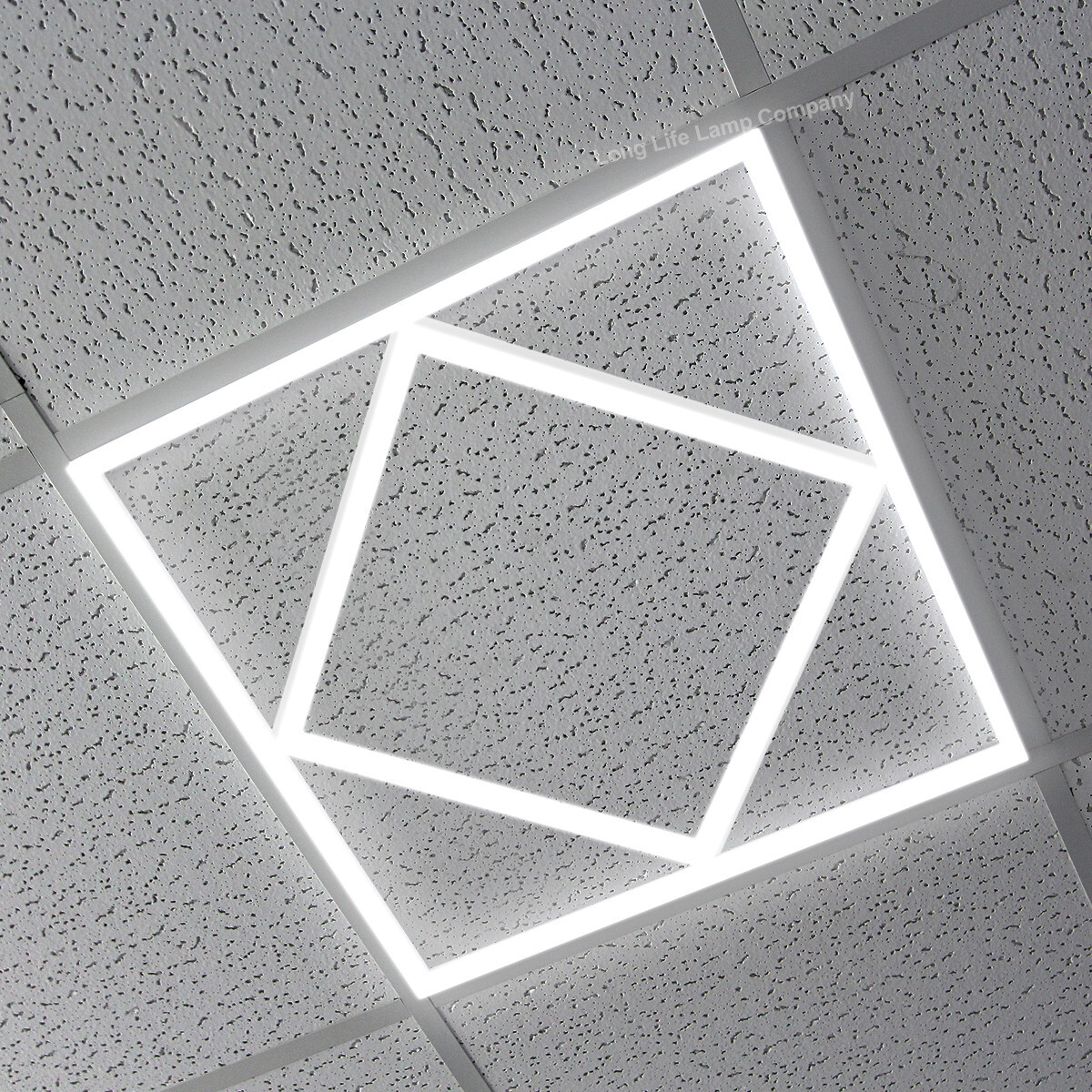 64w Border Line LED Diamond Panel 600X600 Recessed Ceiling Light 6500K PHFL64W02