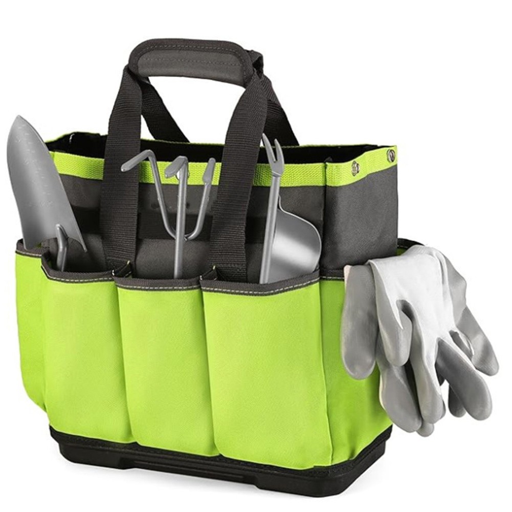 8 Pockets Garden Tool Bag Capacity Oxford Cloth Tote CaddyTool Kit Handbag6586