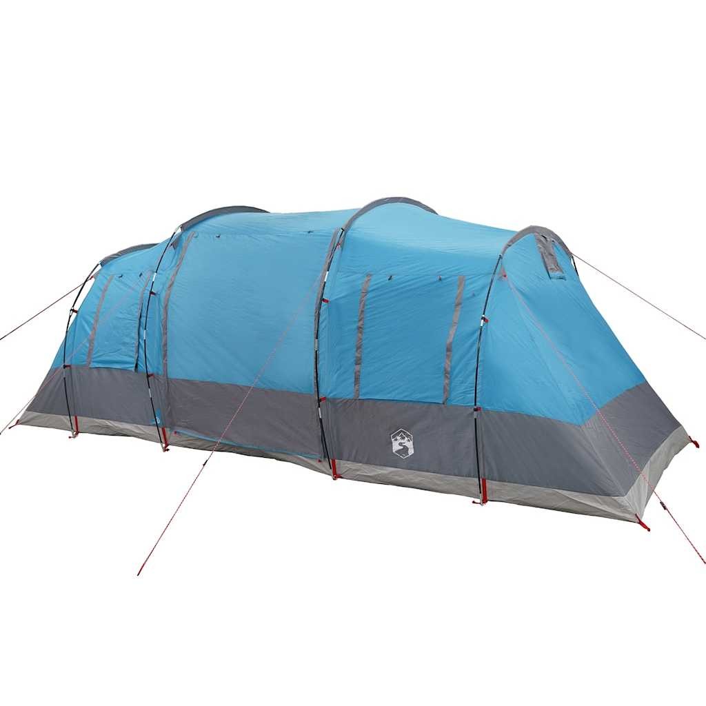 Family Tent Tunnel 6-Person Camping Lightweight Blue Waterproof vidaXL