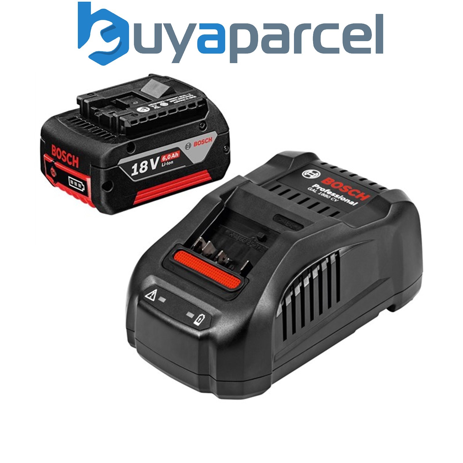 Bosch 18v Battery Starter Set - 1 x 6.0ah Lithium Battery + GAL1880 Fast Charger