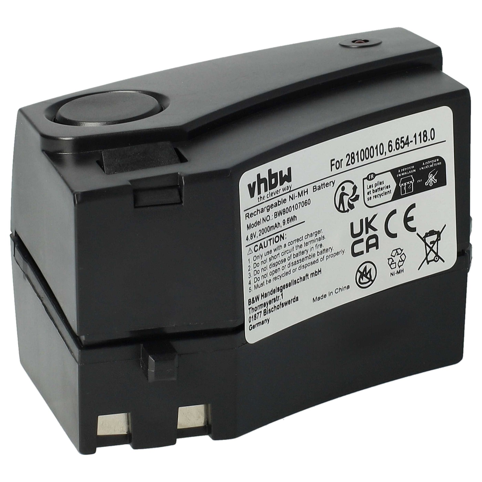 Battery for Kärcher GP 160SCHE 1.258-505.0 6.654-118.0 2.810-001.0 2000mAh 4.8V