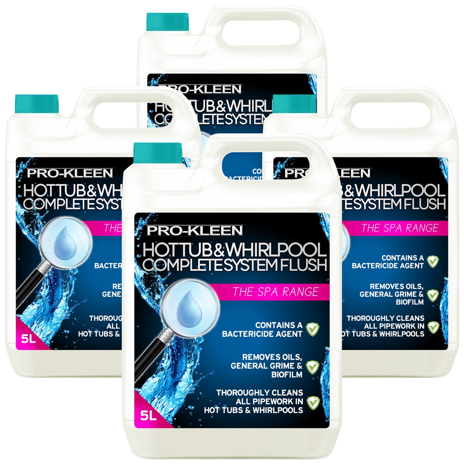 ProKleen Hot Tub Cleaner Whirlpool Spa Cleaning Chemical System Flush 20L