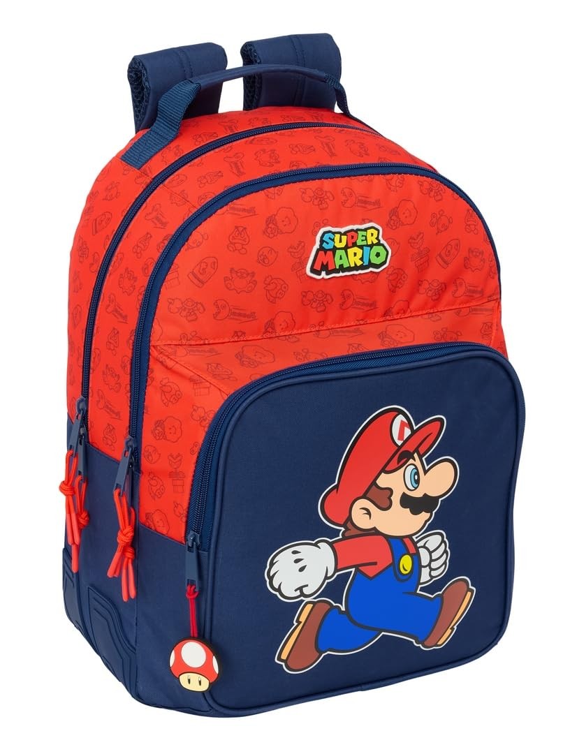 SUPER MARIO TRICK – Children's School Backpack, Ideal for Children of Different