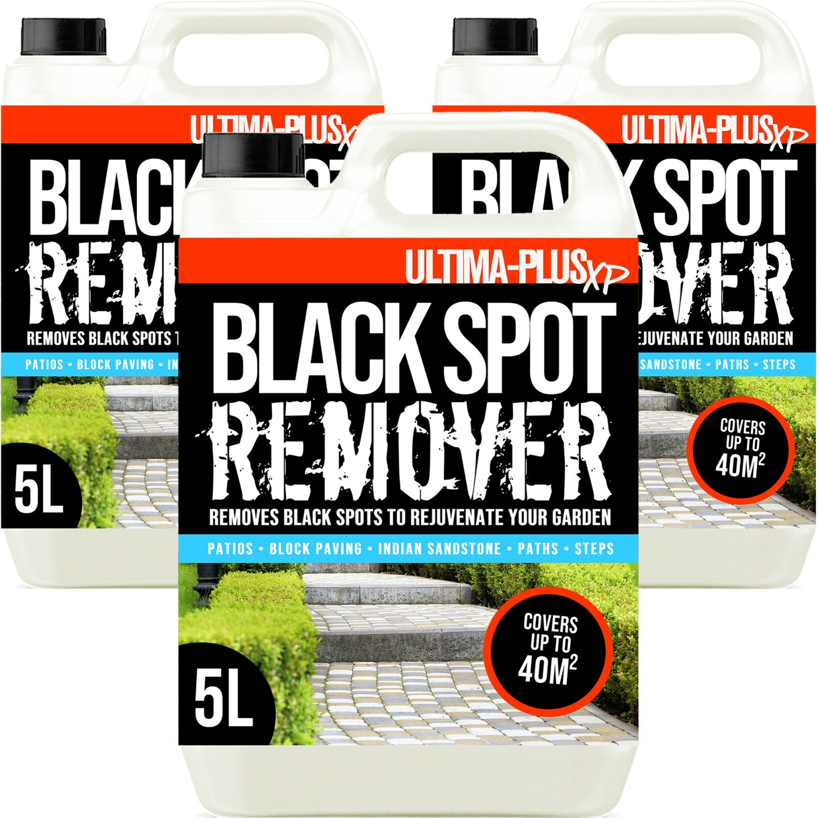 Patio Black Spot Remover 15L Algae Green Mould Drive Way Killer Ultima Plus XP