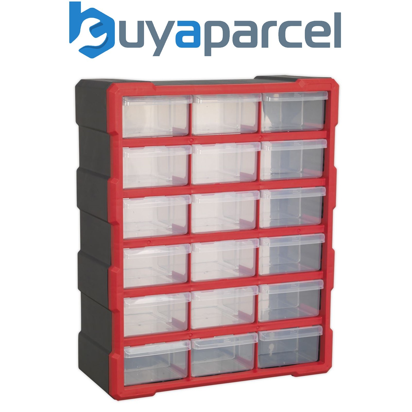 Sealey APDC18R Cabinet Box 18 Drawer - Red/Black