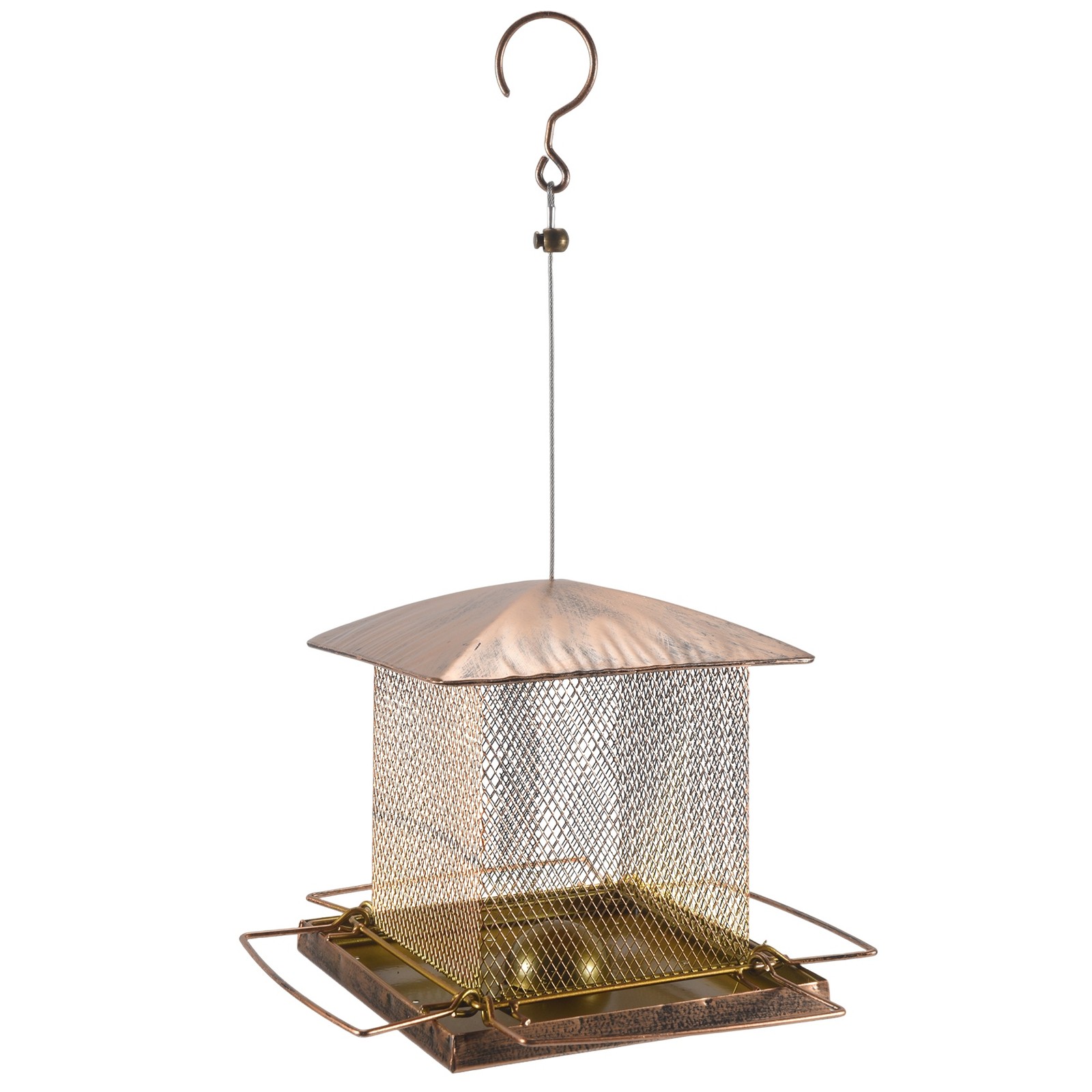 Bird Feeders for Outdoors Hanging - Capacity Heavy Duty Metal Squirrel6667