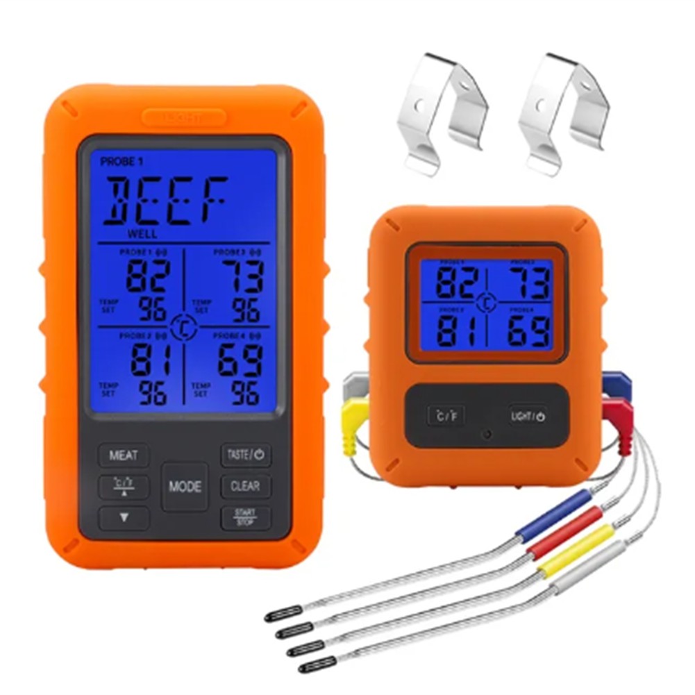 Digital Barbecue Meat for Oven Thermomet with Timer 4 Probes Temperature9533