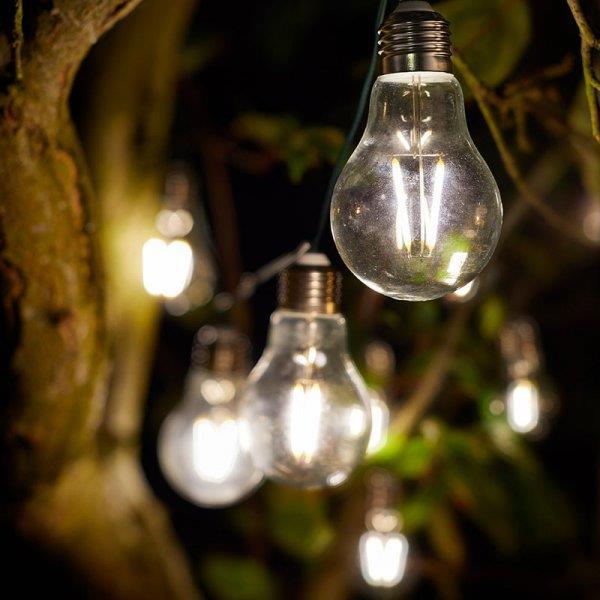 SMART GARDEN RETRO 10 EUREKA SOLAR LIGHT BULB STRING