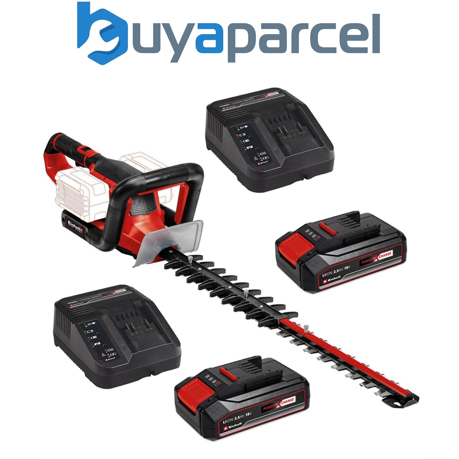 Einhell 3410960 18V Belt File Precision Powerfile Sander + X2 2.5AH Battery Kit