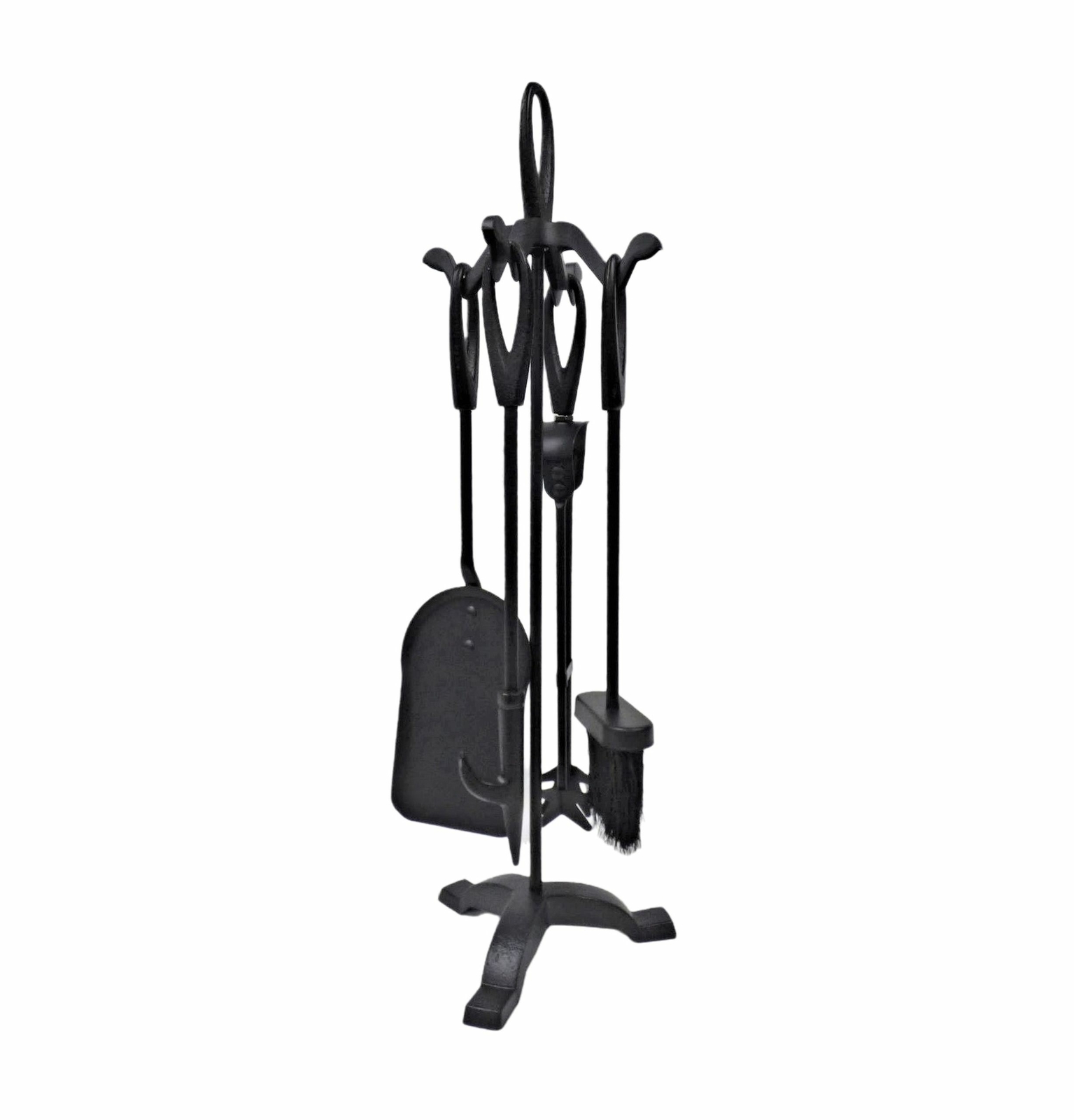 Fireside Companion set Shovel Brush Poker Tongs 4 Piece Cotswold Fire Accessory