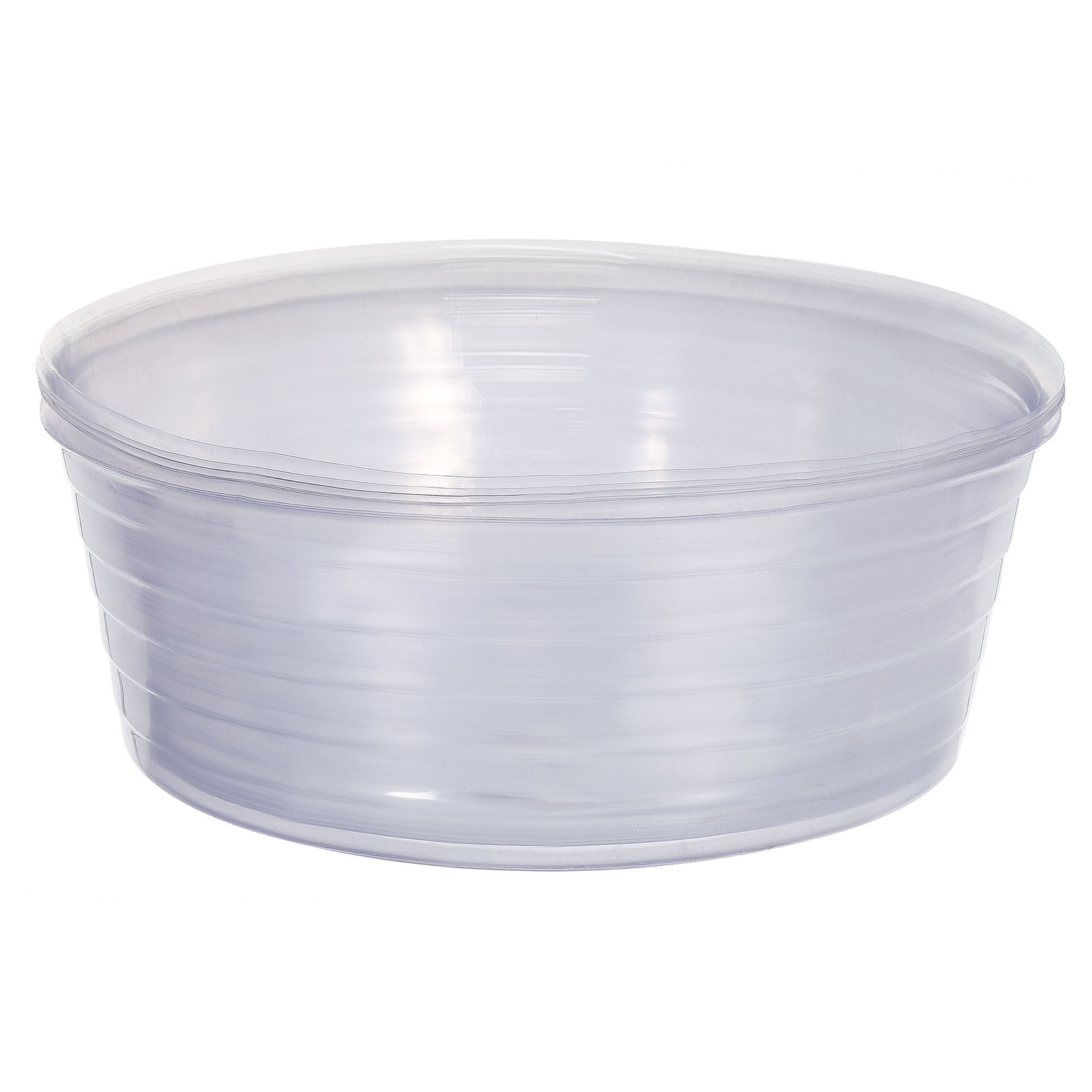 10pcs Plant Pot Saucer 14" Plastic Round Flower Drip Tray Indoor Outdoor, Clear
