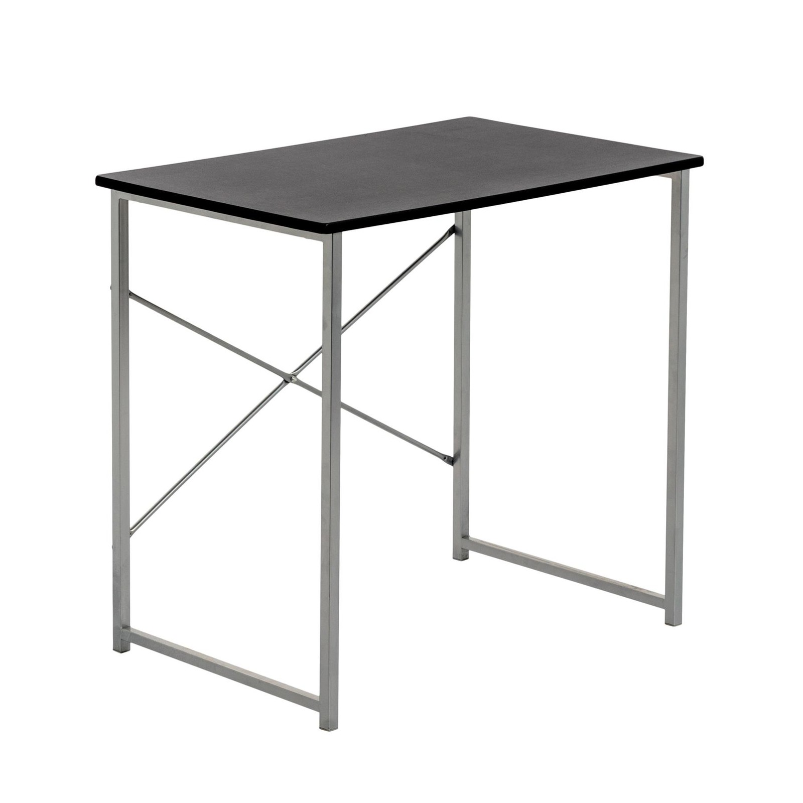 Harbour Housewares Industrial Office Desk Wooden Table 80cm Black