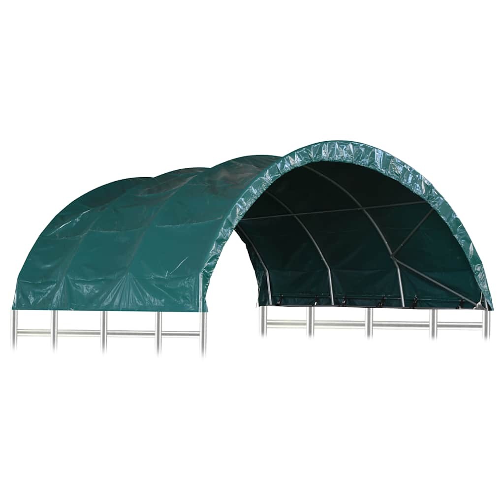 Livestock Tent PVC Green Outdoor Canopy Animal Barn Shed Structure vidaXL