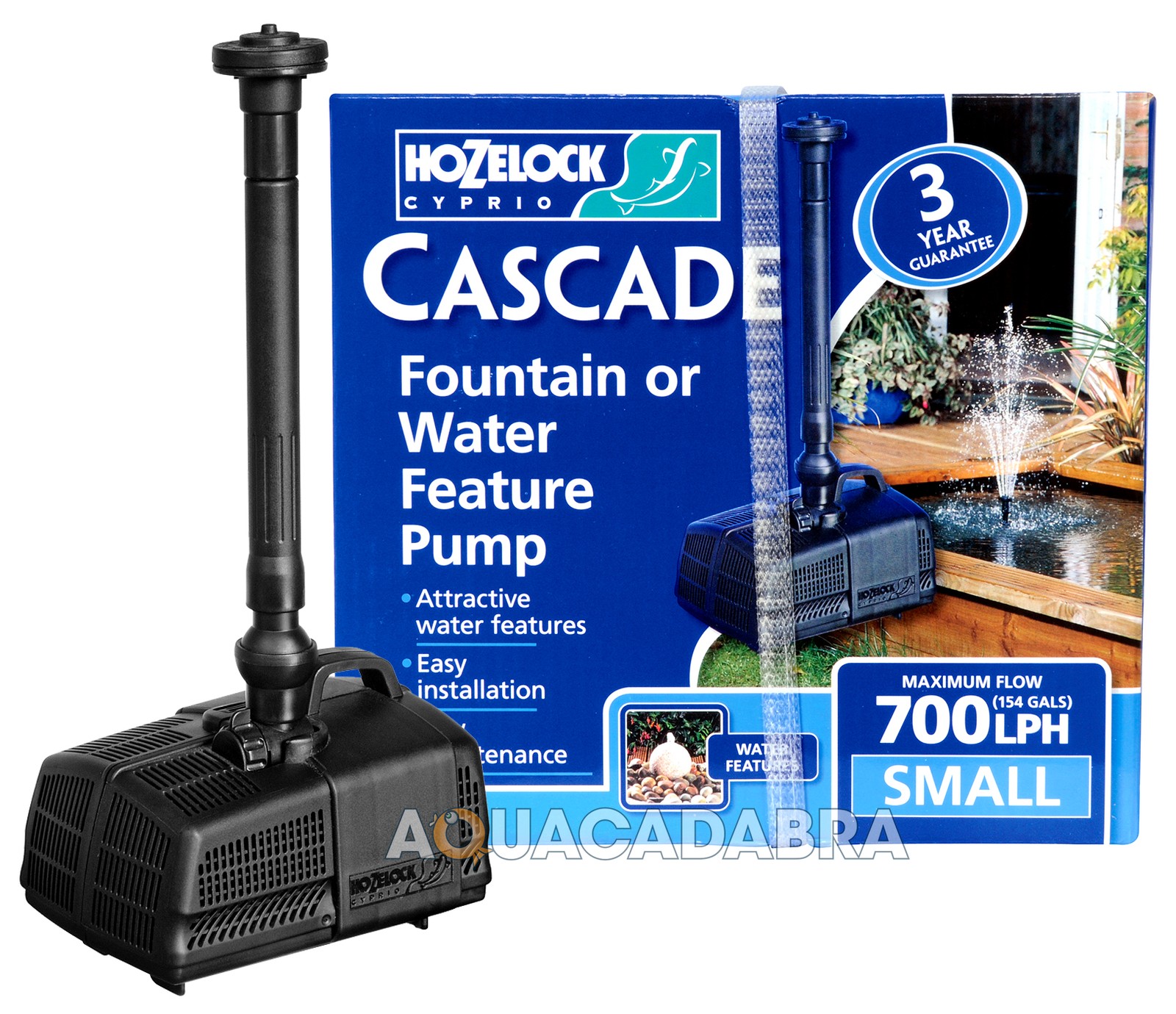HOZELOCK CASCADE FOUNTAIN & WATERFALL PUMP 450 700 1500 4000 GARDEN FISH POND