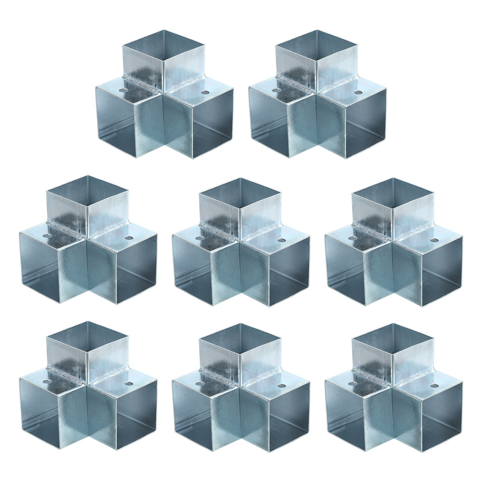 3-Way Gazebo Brackets Kit, Angle Bracket for 1.6" x 1.6" Lumber (8 Pack)