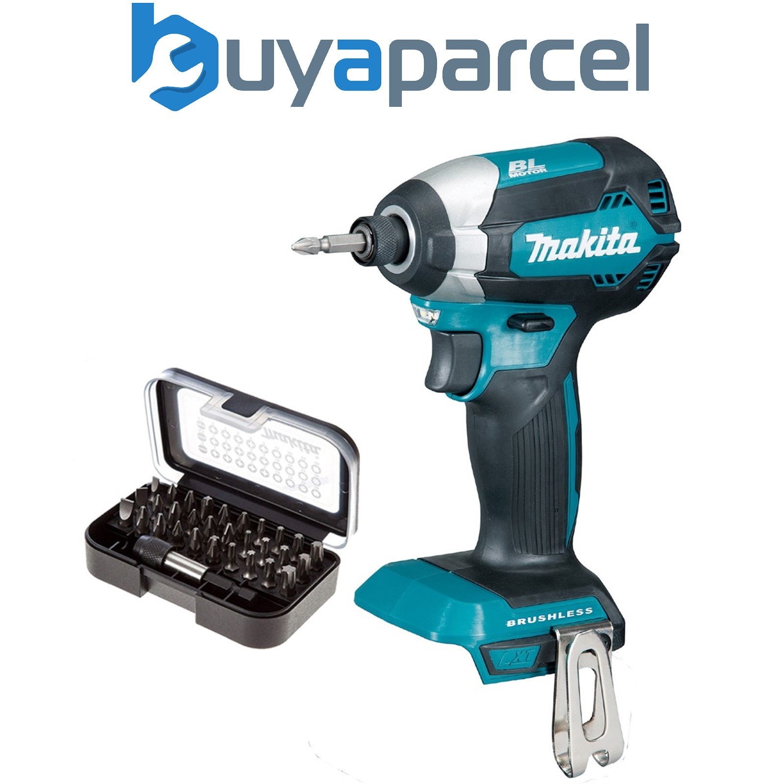 Makita DTD153Z 18V LXT Lithium Ion Brushless Impact Driver + 30pc Drill Bits