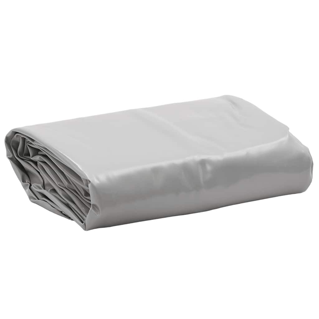 Tarpaulin Ground Sheet Waterproof Camping Tarp Cover Grey 650 g/m² vidaXL