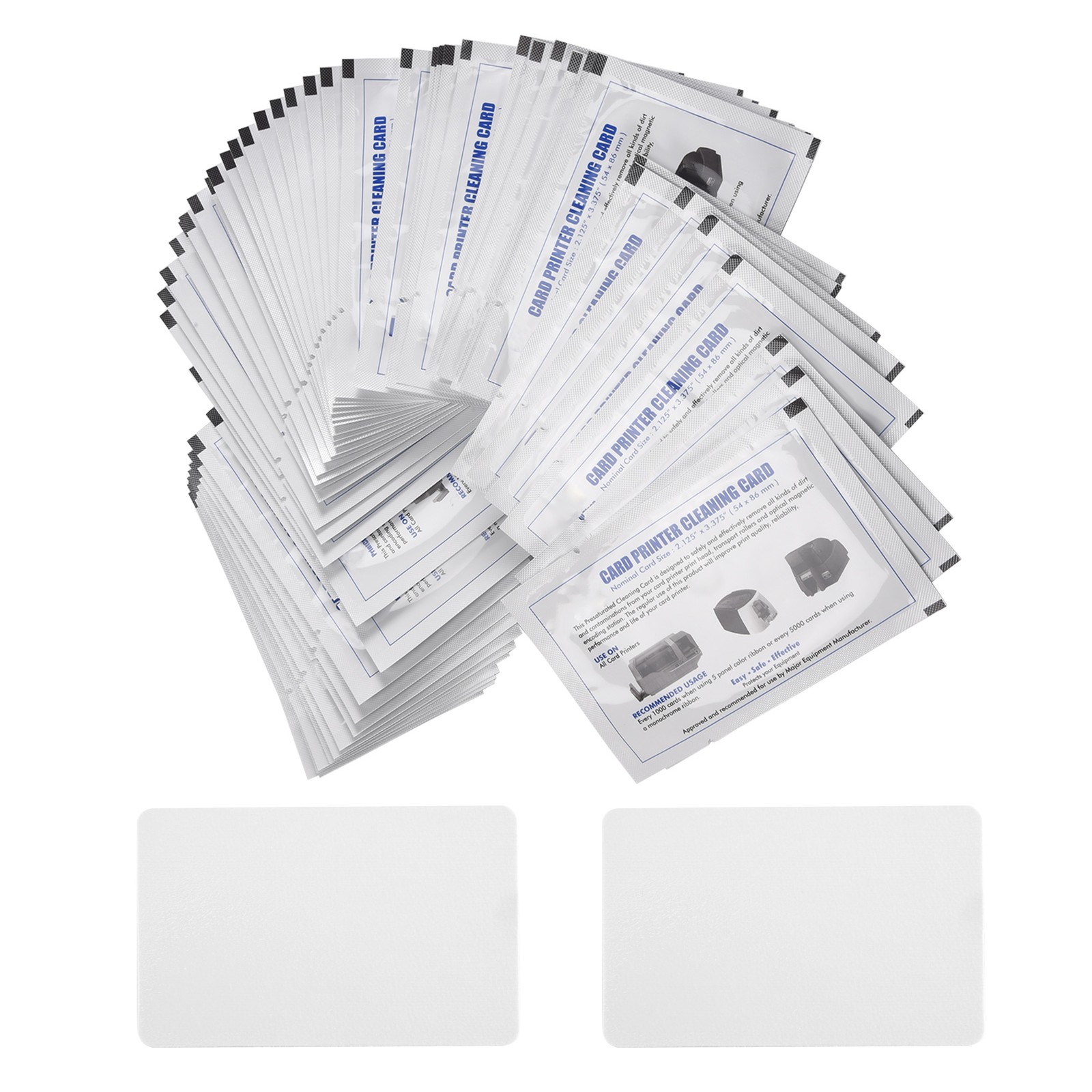 CR80 Card Reader Cleaning Cards, 50PCS Dual Side Card Reader Cleaner, POS4325