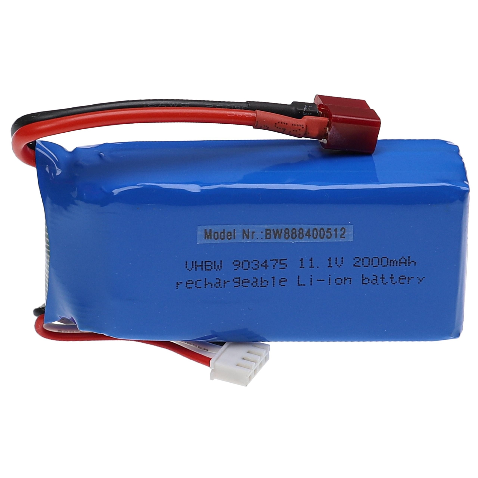 RC Battery Model Construction T-plug AWG16 11.1V Li-polymer