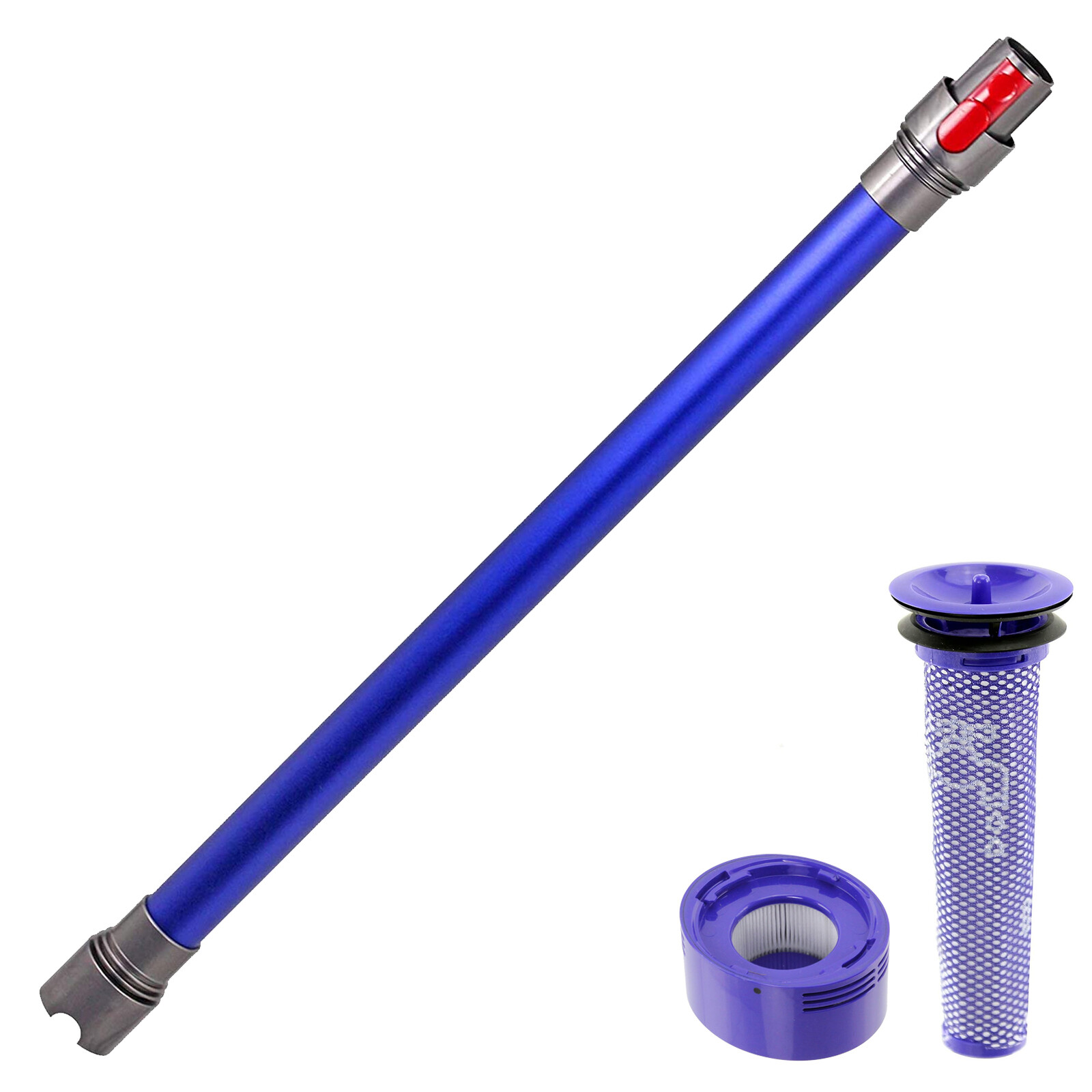 Blue Wand Tube for DYSON V7 SV11 Rod Pipe Vacuum + Pre + Post Motor Filter