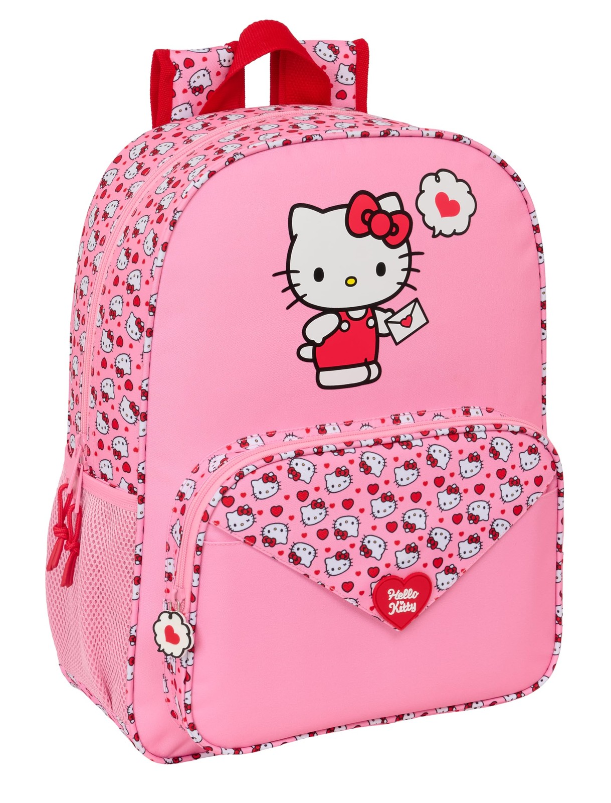 HELLO KITTY – Children's School Backpack, Children's Backpack, Adaptable to Trol