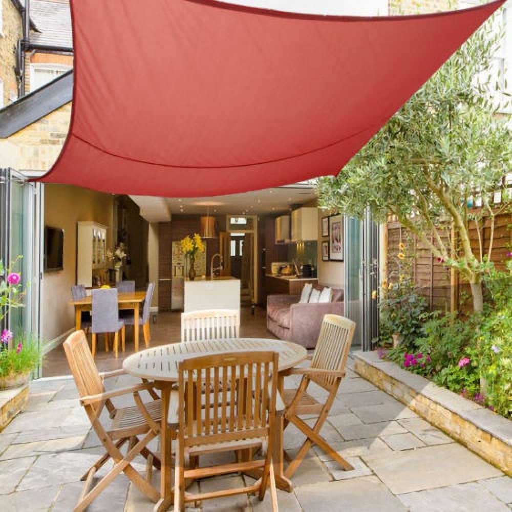 3m x 2m Sun Shade Sail Garden Canopy Awning Screen 98% UV Block Terracotta