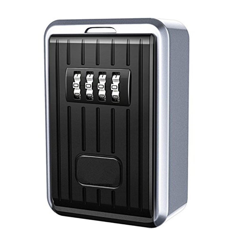 Lock Box 4 Digit Combination Box Aluminum Alloy Weather Key9940