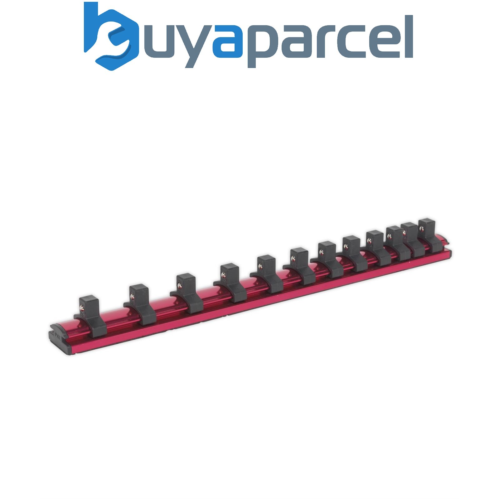 Sealey AK27083 Premier Socket Retaining Rail Magnetic 3/8"Sq Drive 12 Clips