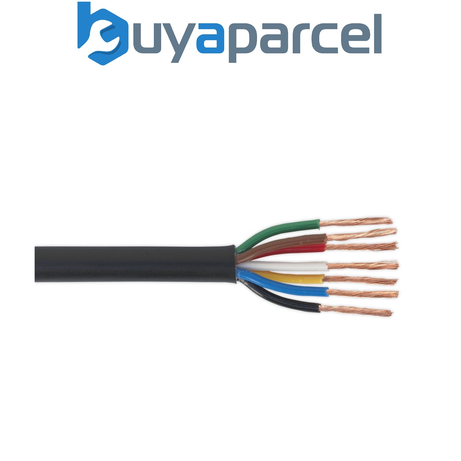 Sealey AC24207CTH Thin Wall Automotive Cable 7 x 0.75mm 24/0.20mm 30m - Black