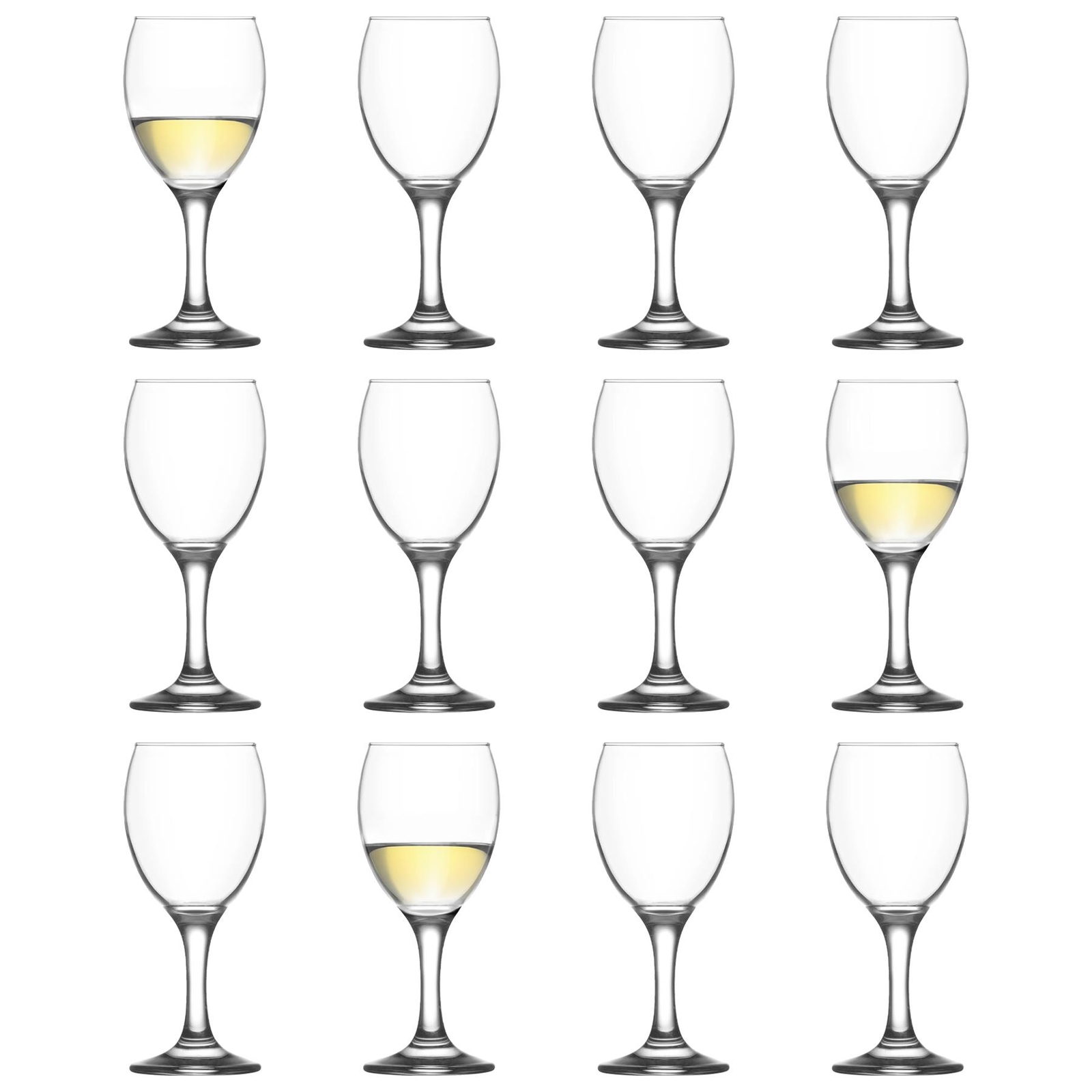 12x LAV 205ml Empire White Wine Glasses Party Cocktail Drinking Glass Goblet Set