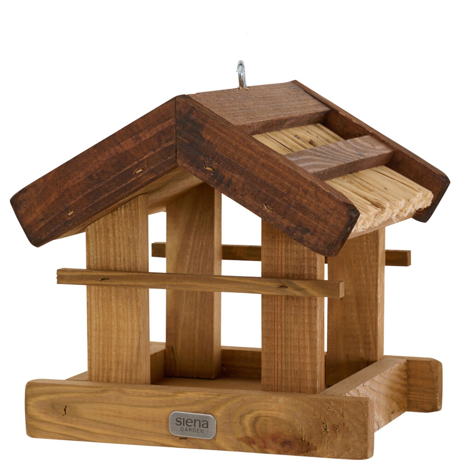 Birdhouse Bird Feeder House Feeding Station ALEX Pine 22X22X24 Cm