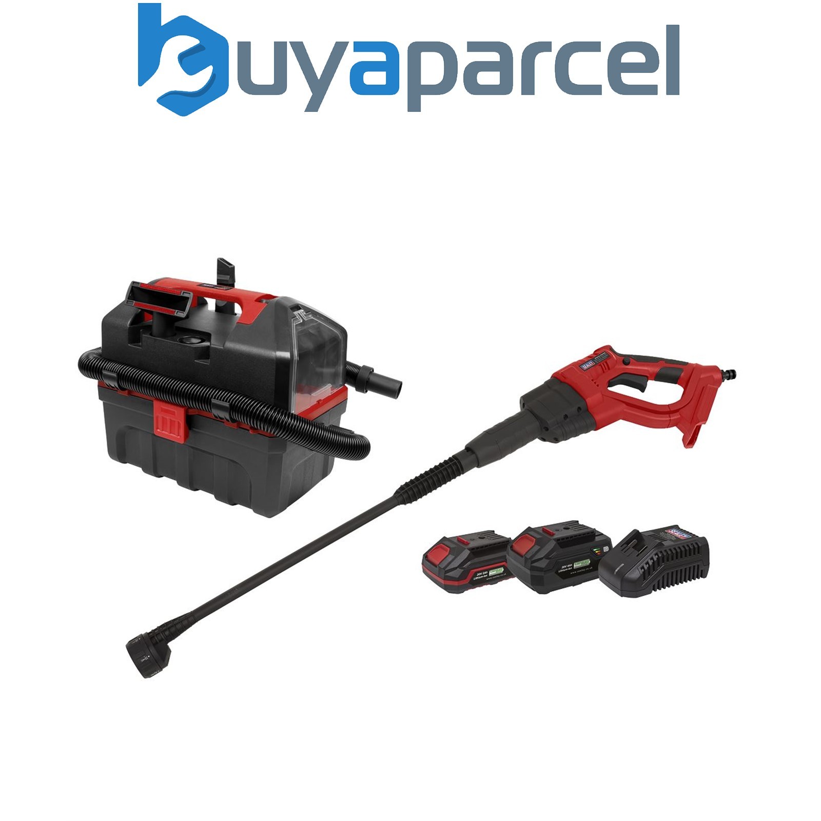 Sealey CP20VCOMBO11 2 x SV20 Series Cordless Power Tool Car Cleaning Kit 20V - 2