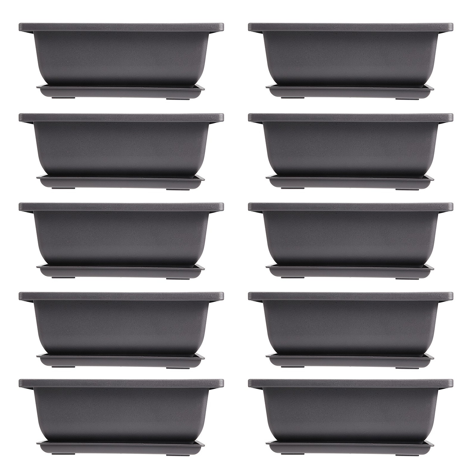 10 Packs Bonsai Training Pots with Tray Plastic Bonsai Plants Growing Pot2044