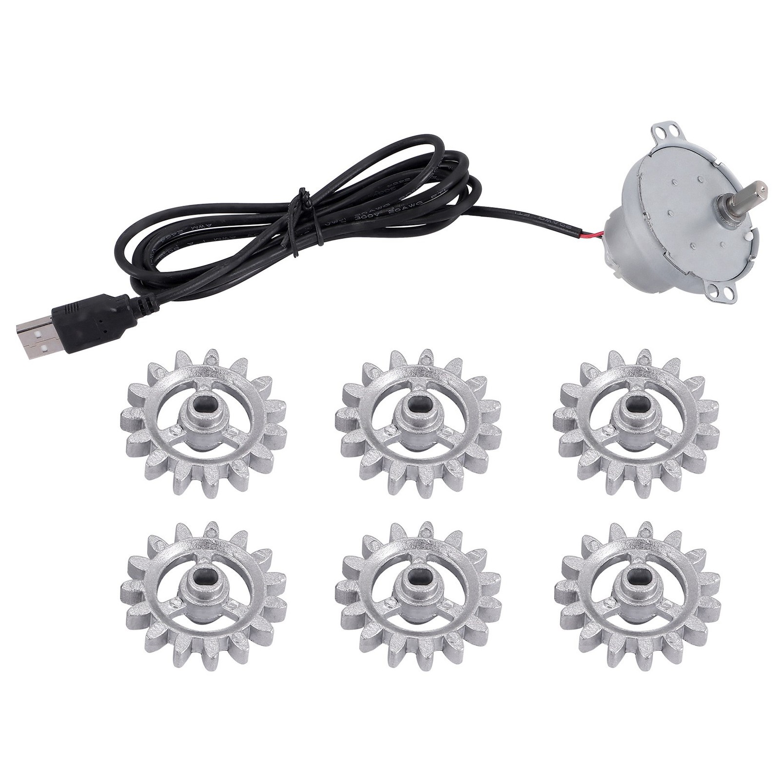 3X(Automatic Rotisserie Grill Tools Metal BBQ Rotary Frame Gear with USB2623