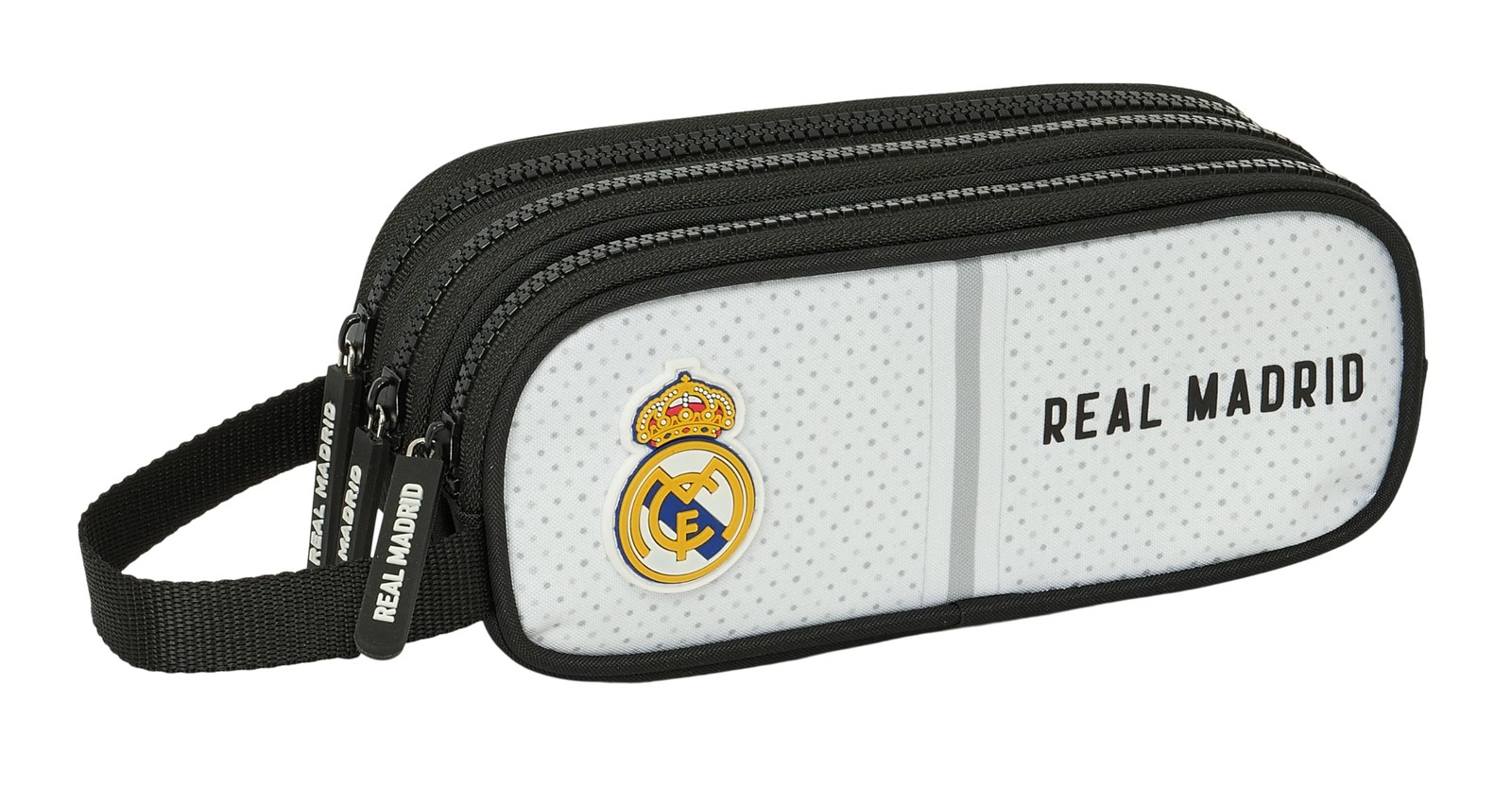 Real Madrid 1st Team 24/25 – Triple Zip Case, Children's Pencil Case, Ideal for