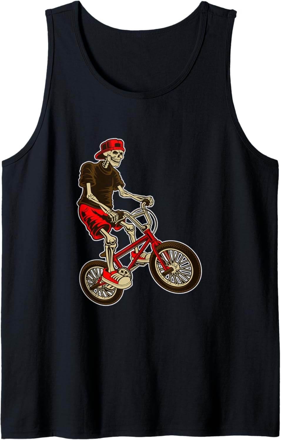 Skeleton Biker Funny Valentines Day Gifts For Her, Him Tank Top