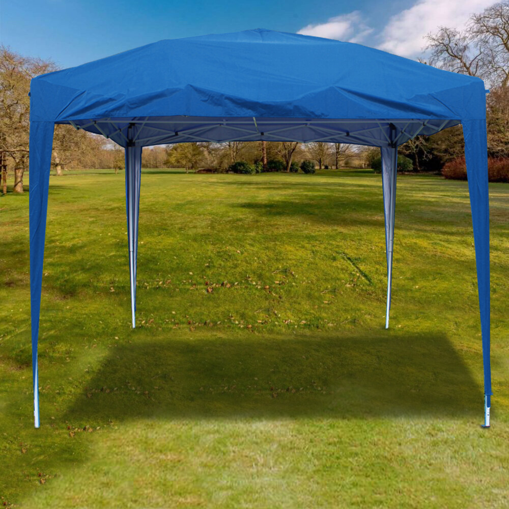3x3m Gazebo Pop Up Garden Marquee Patio Outdoor Canopy Party Tent Wedding Blue