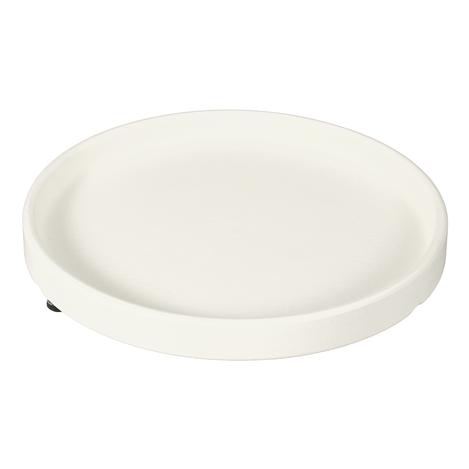7.9 Inch Round Ceramic Plant Saucers, Beige