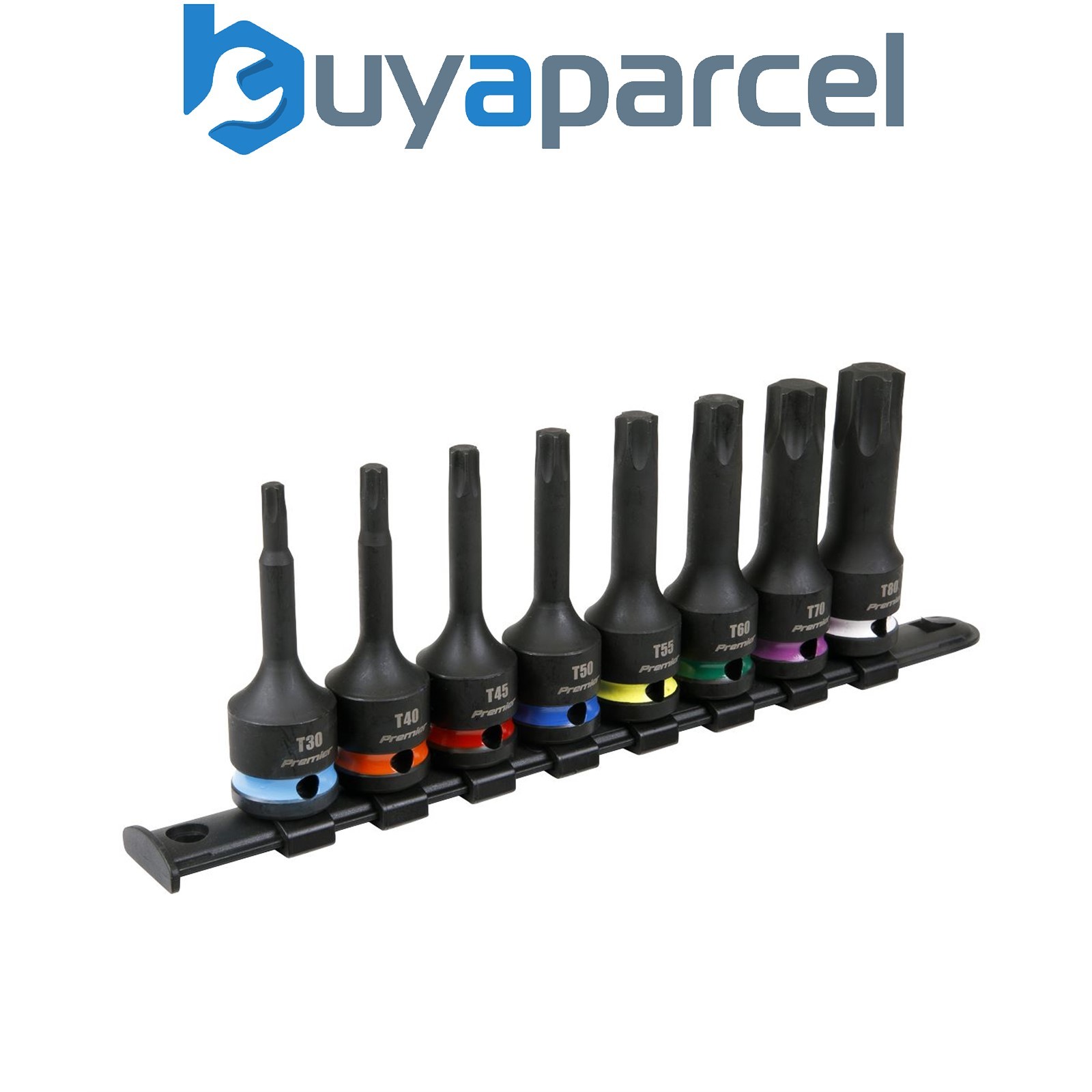 Sealey AK56002 Premier TRX-Star* Impact Socket Bit Set 1/2"Sq Drive 8pc