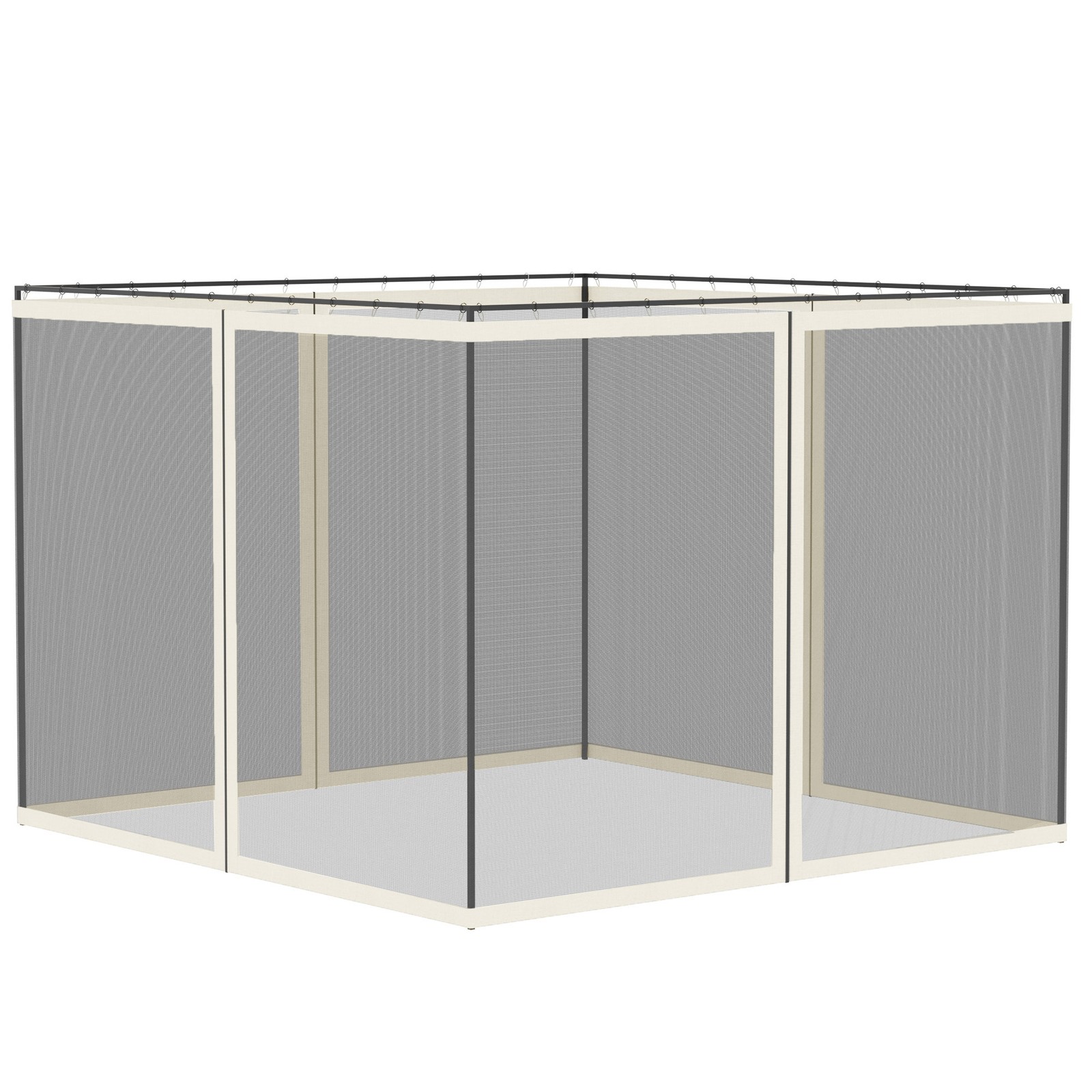 Outsunny 302 x 207cm Universal Replacement Gazebo Mesh Netting Screen Walls