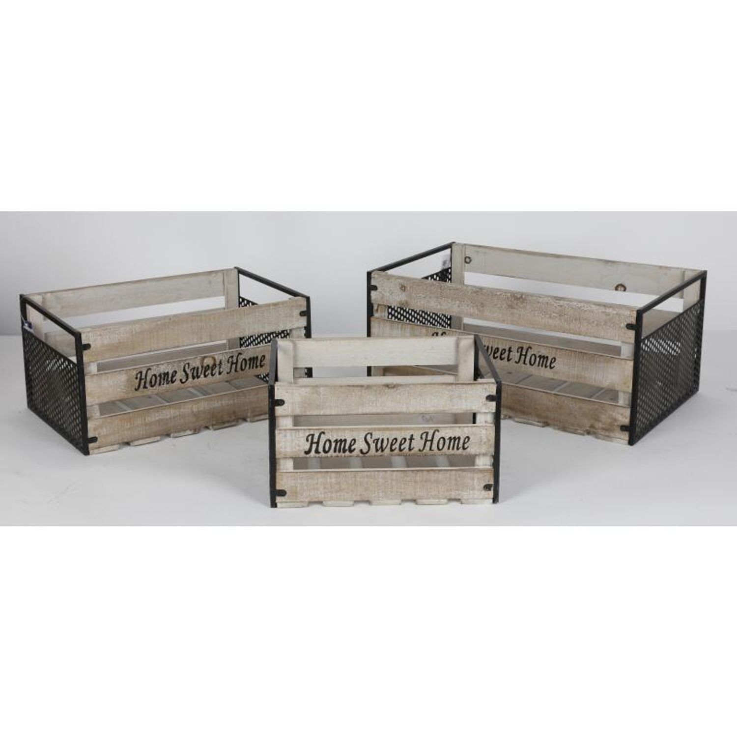 Wooden Boxes Set Home 3-Piece Basket Storage Decoration Storage Box Living