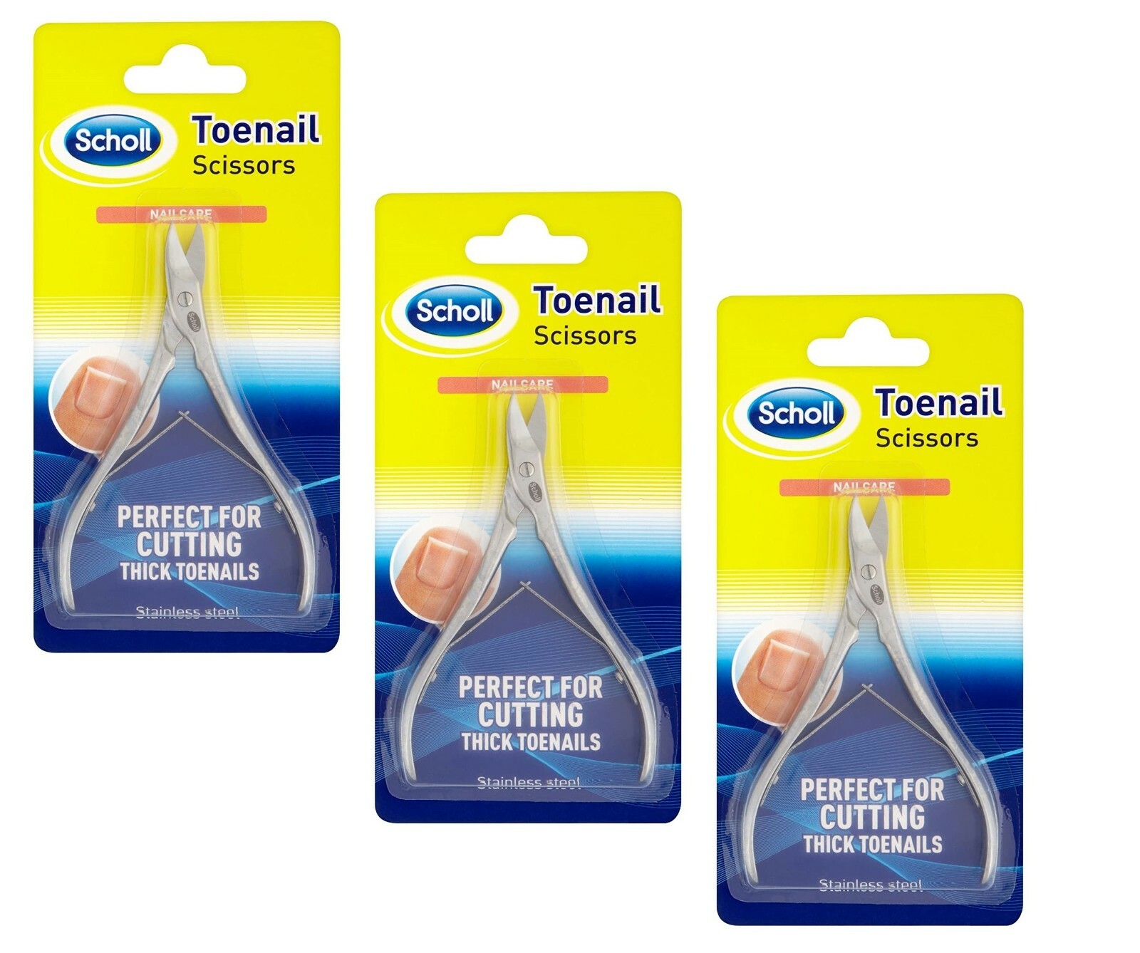 Scholl Toe Nail Scissors | Pack 3