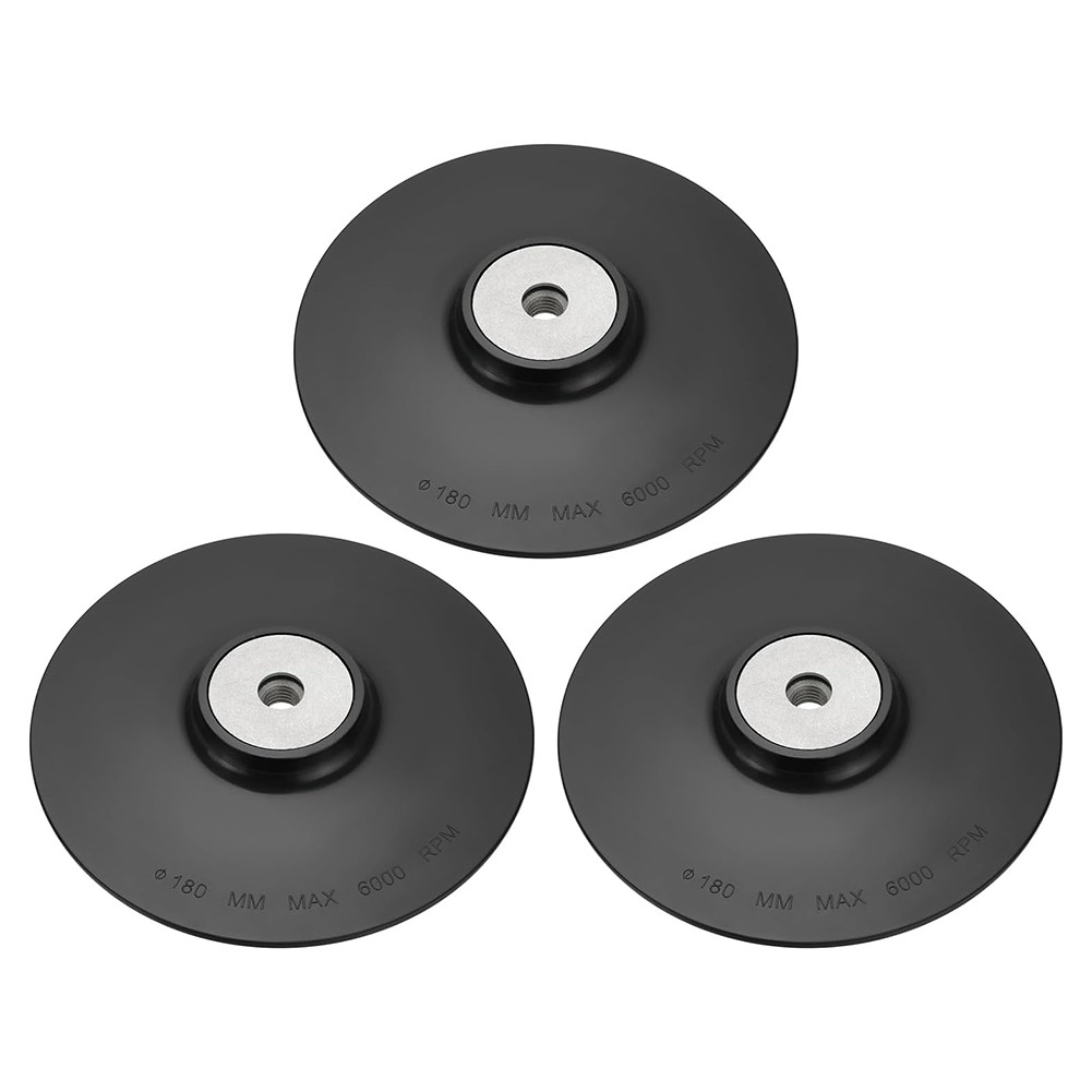 3pcs Plastic Angle Grinder Backing Pad Compatible with M14 Internal Thread7991