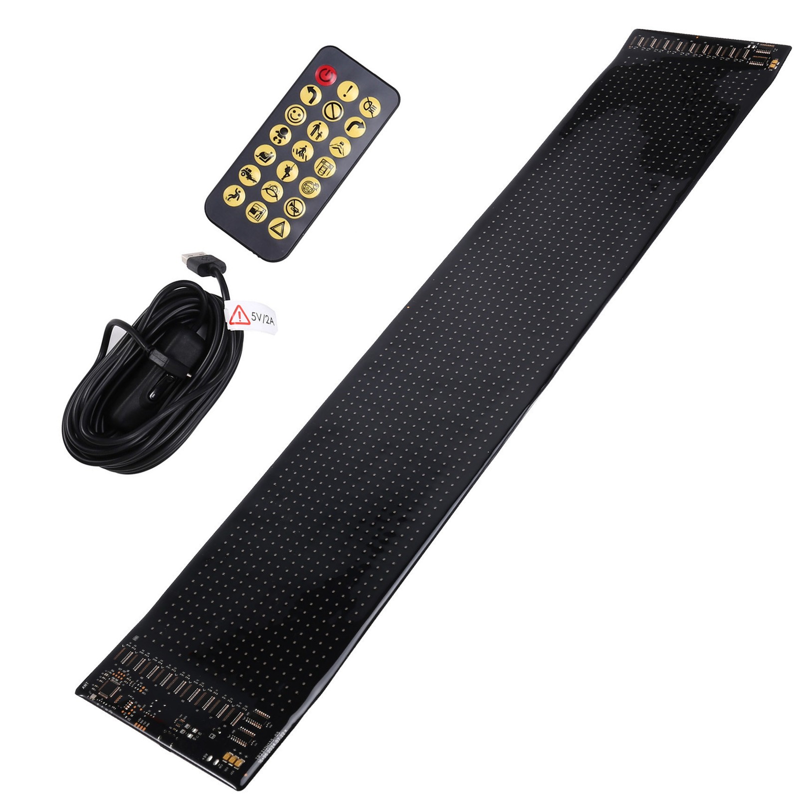 USB Car Truck Display Screen 16x96 LED Matrix Pixel Panel Light Bluetooth8817