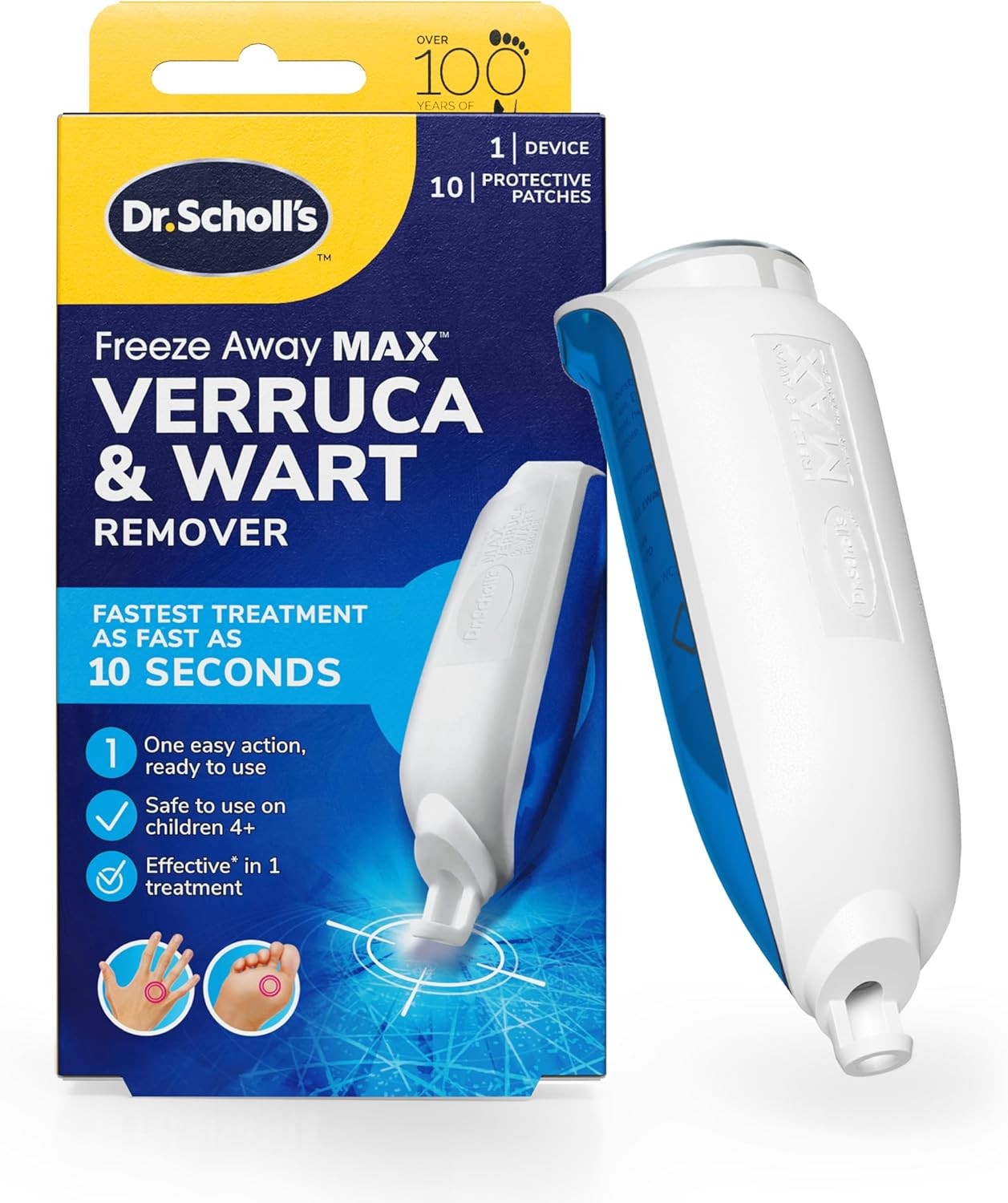 Dr. Scholl's Freeze Away Max Verruca and Wart Remover for Hands and Feet - As F