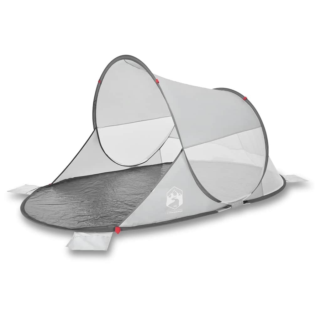 Beach Tent Lightweight Sun Shelter Shade Grey Pop-up Waterproof vidaXL