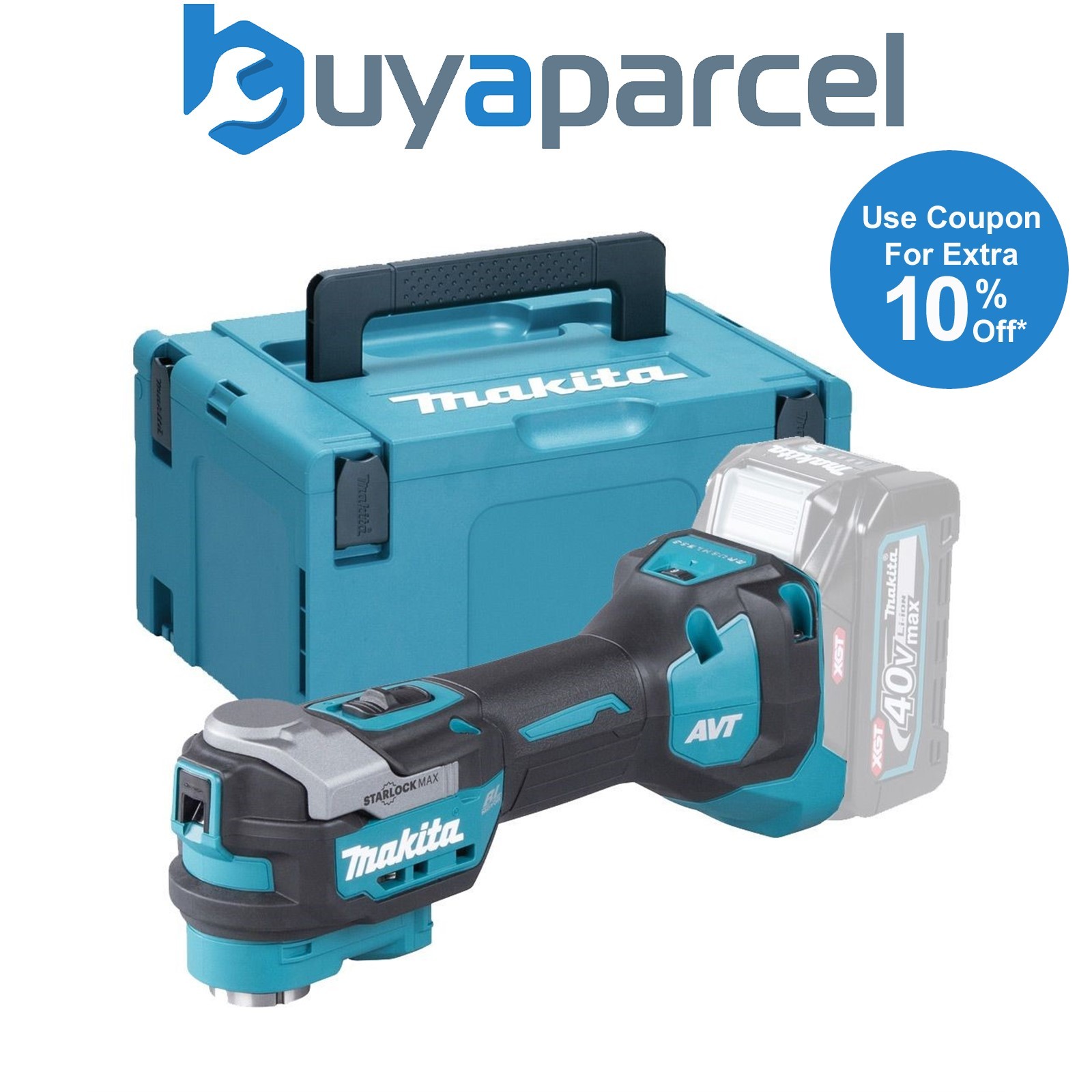 Makita TM001GZ02 40v XGT Brushless Multi Tool Starlock Keyless Blade Change Bare