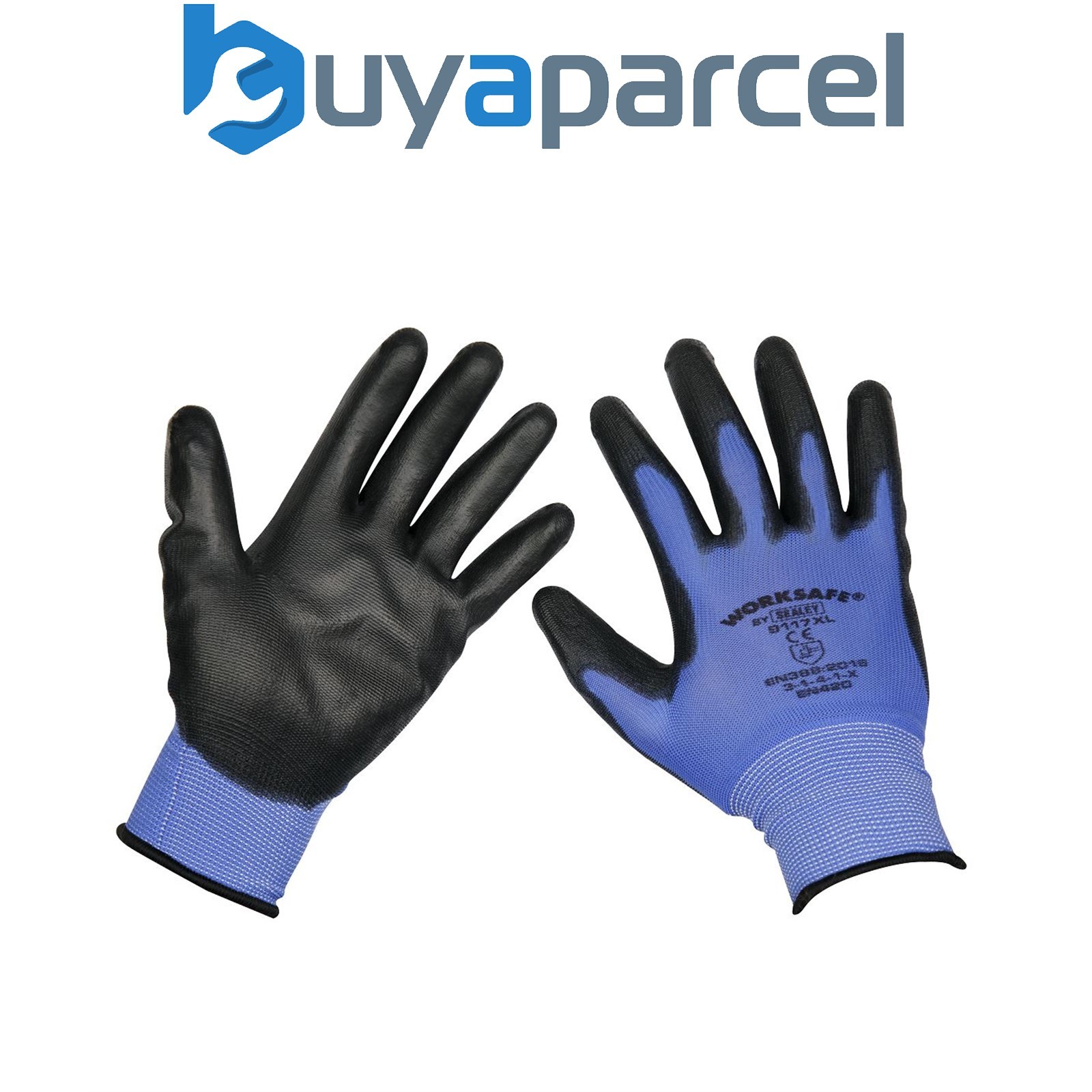 Sealey 9117XL/12 Worksafe&reg; Lightweight Precision Grip Gloves, X-Large - Pack