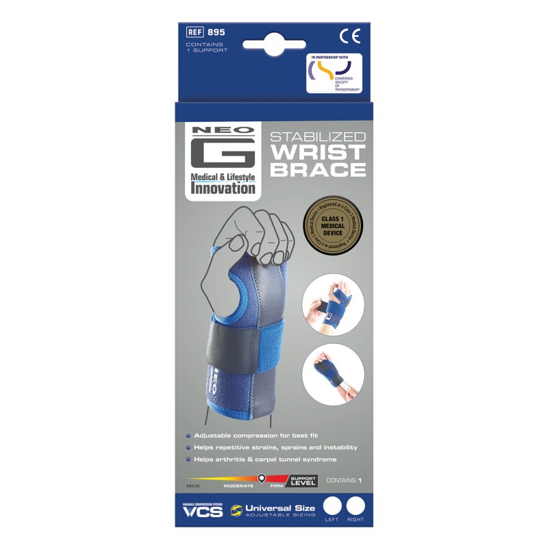 Neo G Stabilized Wrist Brace Right Wrist Support Sprain and Strain Injury