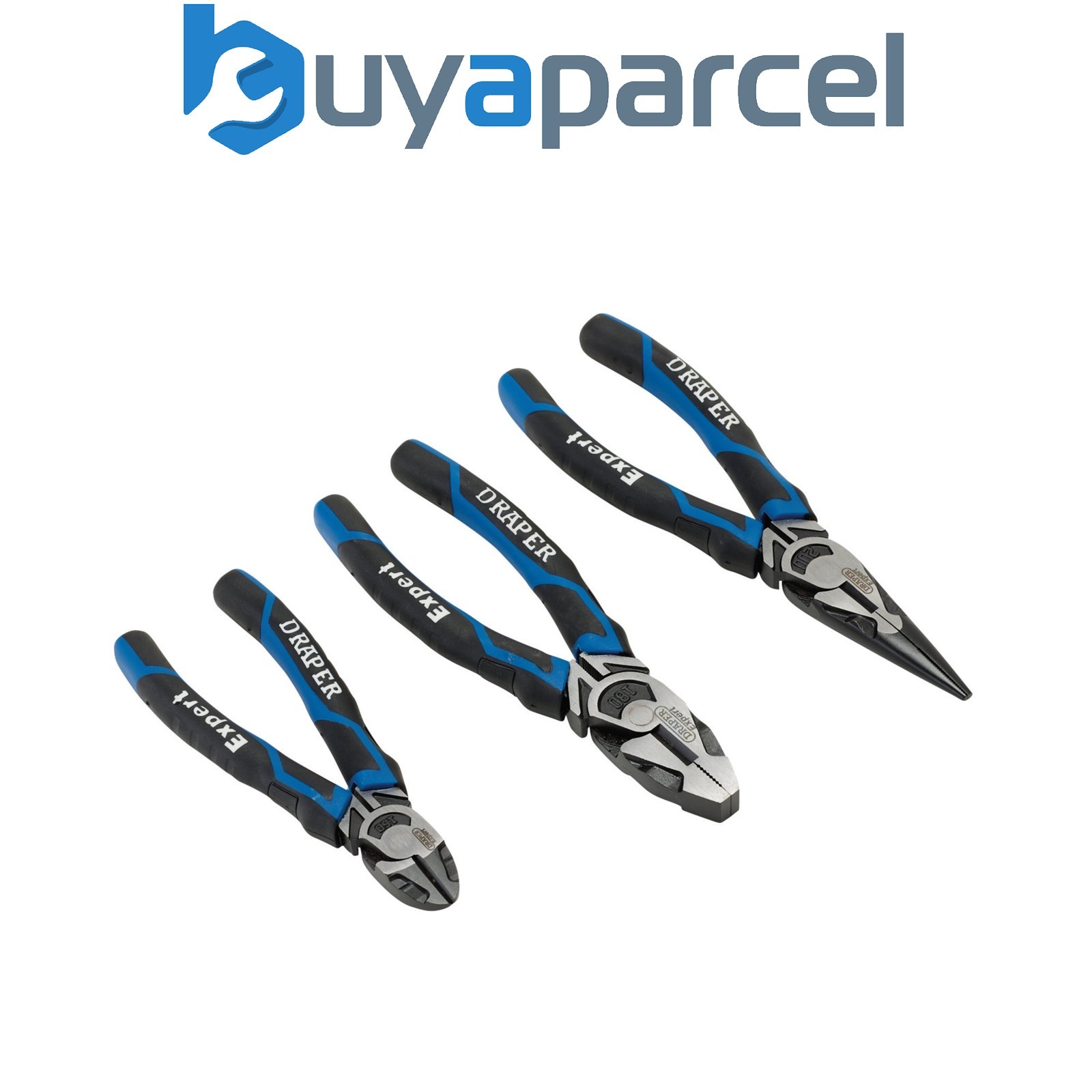 Draper 28033 Draper Expert High Leverage Plier Set, Blue (3 Piece)
